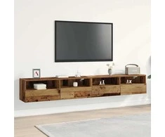 TV staliukas TV sieninė spintelė 2 pcs Senovinis medis 100 x 30 x 30 cm