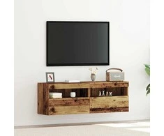 TV staliukas TV sieninė spintelė su LED 2 pcs Sena mediena 60 x 30 x 40 cm