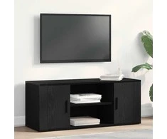 TV staliukas Televizoriaus spintelė juoda ąžuolo 100 x 35 x 40 cm