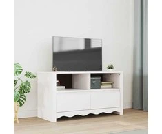 TV staliukas Televizoriaus spintelė su stalčių Drammen Balta 99 x 43 x 55 cm