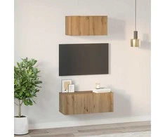 TV staliukas TV spintelių komplektas 2 pcs Amatininkų ąžuolas