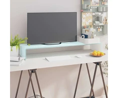 TV stovas/monitoriaus pakyla, žalias, 100x30x13cm, stiklas
