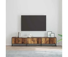 TV staliukas TV vienetai 210 x 35 x 41 cm Senovinis medis Apdirbta mediena