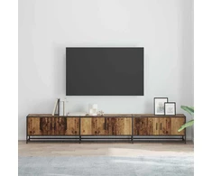 TV staliukas TV vienetai 240 x 35 x 41 cm Senovinis medis Apdirbta mediena