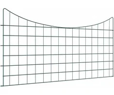 Tvenkinio tvoros rinkinys 5 pcs Žalia 100 x 50 cm Plienas