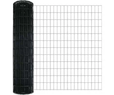 Tvora su stulpais Pilka 1,2 x 10 m Plienas ir PVC