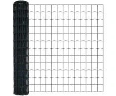 Tvora su stulpais Pilka 1,4 x 10 m Plienas ir PVC
