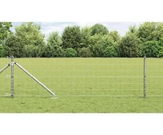 Tvora su stulpais Sidabro 0,6 x 25 m Plienas