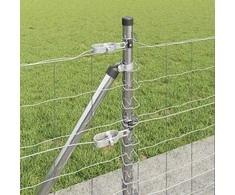 Tvora su stulpais Sidabro 0,6 x 50 m Plienas