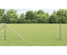 Tvora su stulpais Sidabro 0,6 x 50 m Plienas