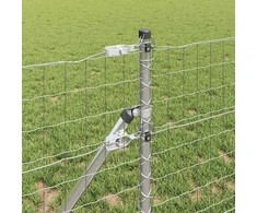 Tvora su stulpais Sidabro 0,8 x 25 m Plienas ir PVC