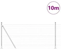 Tvora su stulpais Sidabro 1 x 10 m Plienas