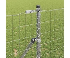 Tvora su stulpais Sidabro 1 x 25 m Plienas ir PVC