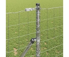 Tvora su stulpais Sidabro 1,2 x 25 m Plienas ir PVC