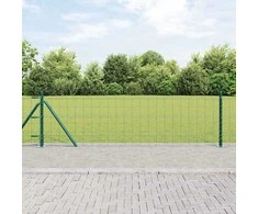 Tvora su stulpais Žalia 0,4 x 50 m Plienas ir PVC