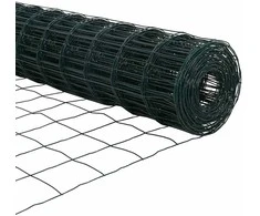 Tvora su stulpais Žalia 0,4 x 50 m Plienas ir PVC