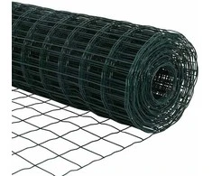 Tvora su stulpais Žalia 0,6 x 10 m Plienas ir PVC
