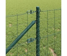 Tvora su stulpais Žalia 0,6 x 50 m Plienas ir PVC