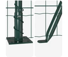 Tvora su stulpais Žalia 0,6 x 50 m Plienas ir PVC