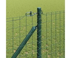 Tvora su stulpais Žalia 1 x 25 m Plienas ir PVC