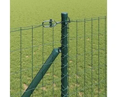 Tvora su stulpais Žalia 1 x 25 m Plienas ir PVC