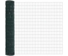 Tvora su stulpais Žalia 1,4 x 10 m Plienas ir PVC