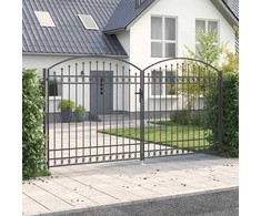 Tvora vartai ASSEN 401 x 250 cm Plienas Pilka Užrakintas