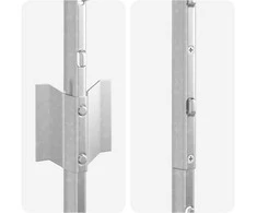 Tvorelės stulpas 11 pcs Sidabro 140 cm Plienas