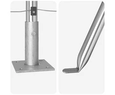 Tvorelių stulpas su betono pamatu 13 vnt. Sidabrinė