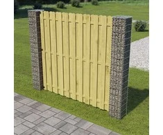 Tvorelės stulpas 2 pcs Sidabro 20 x 20 x 190 cm metalas