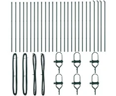 Tvorelės stulpas 26 pcs Žalia 3,2 x 3,2 x 150 cm