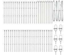 Tvorelės stulpas 52 pcs Pilka 3,2 x 3,2 x 120 cm