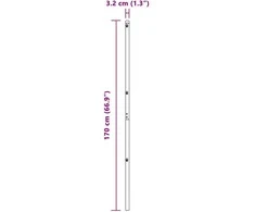 Tvorelės stulpas 52 pcs Žalia 3,2 x 3,2 x 170 cm