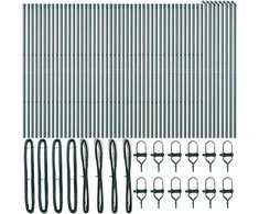 Tvorelės stulpas 52 pcs Žalia 3,2 x 3,2 x 190 cm