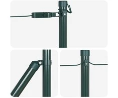 Tvorelės stulpas 52 pcs Žalia 3,2 x 3,2 x 120 cm