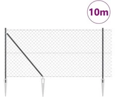 Tvorelės stulpas Pilka 10 x 1 m (60 x 60 mm tinklelis)
