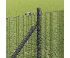 Suvirintas vielinis tvoras su smailiais galais Plienas ir PVC