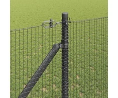 Suvirintas vielinis tvoras su smailiais galais 25 x 1,4 m Pilka