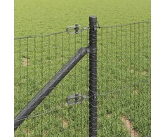 Suvirintas vielinis tvoras su smailiais galais 50 x 1 m Pilka
