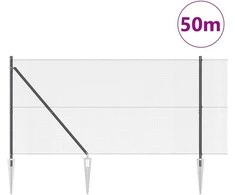 Suvirintas vielinis tvoras su smailiais galais 50 x 1,4 m Pilka