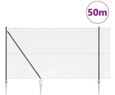 Suvirintas vielinis tvoras su smailiais galais 50 x 1,5 m Pilka