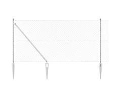 Tvorelės stulpas Sidabro 10 x 1,4 m (40 x 40 mm tinklelis).