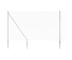 Tvorelės stulpas Sidabro 10 x 1,6 m (40 x 40 mm tinklas)