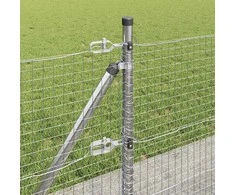 Suvirinta vielos tvora su betono baze 25 x 0,5 m Sidabrinė