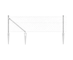 Tvorelės stulpas Sidabro 25 x 0,8 m (40 x 40 mm tinklelis)