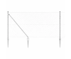 Tvorelės stulpas Sidabro 25 x 1,2 m (60 x 60 mm tinklas)