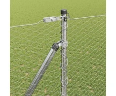 Hexagonal Fence with Post 50 x 1,5 m Galvanizuotas plienas