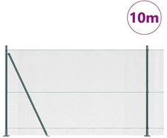 Suvirinta vielos tvora su betono baze 10 x 1,6 m Žalia