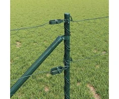 Hexagonal Fence with Post 25 x 0,6 m PVC dengtas plienas Žalia