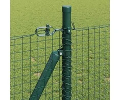 Suvirinta vielos tvora su betono baze 25 x 0,8 m Žalia